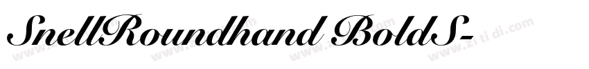SnellRoundhand BoldS字体转换 SnellRoundhand BoldS字体转换